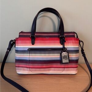 Ralph Lauren Multicolor Striped Shoulder Bag Satchel